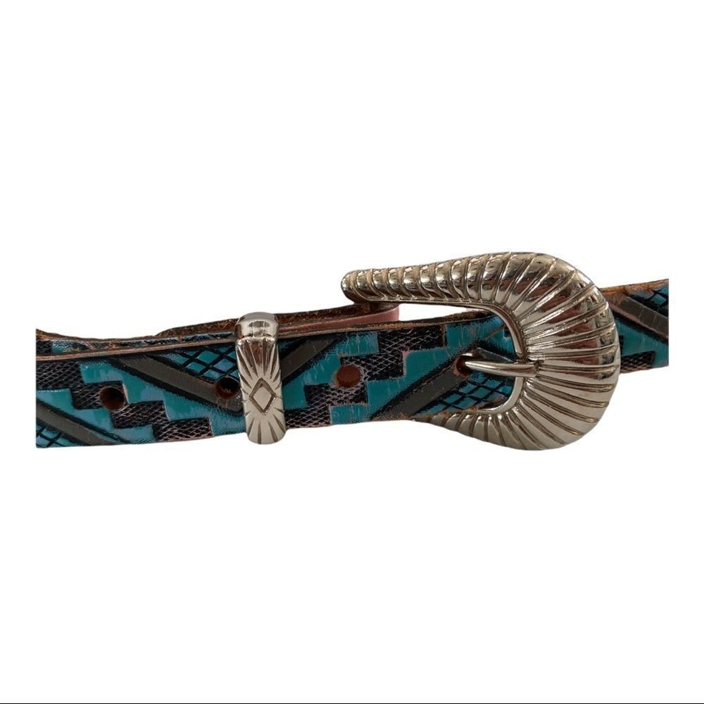 WOMENS bohemian western style belt Large VGUC - Picture 4 of 5